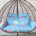Hammock Swing Chair Cushion, Swing Chair Replacement Pad, Double Egg Chair Cushion Luxury Outdoor Patio Wicker Loveseat Hanging Chair Cushion for 2 Persons Patio Backyard Balcony,Flamingo