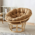 Round Chair Cushion for Papasan Cushion Swing Rocking Chair Cushion Hanging Egg Hammock Chair Pads Soft for Indoor/Outdoor Garden Terrace Cushion Only (C 130x130cm/51.18x51.18in)