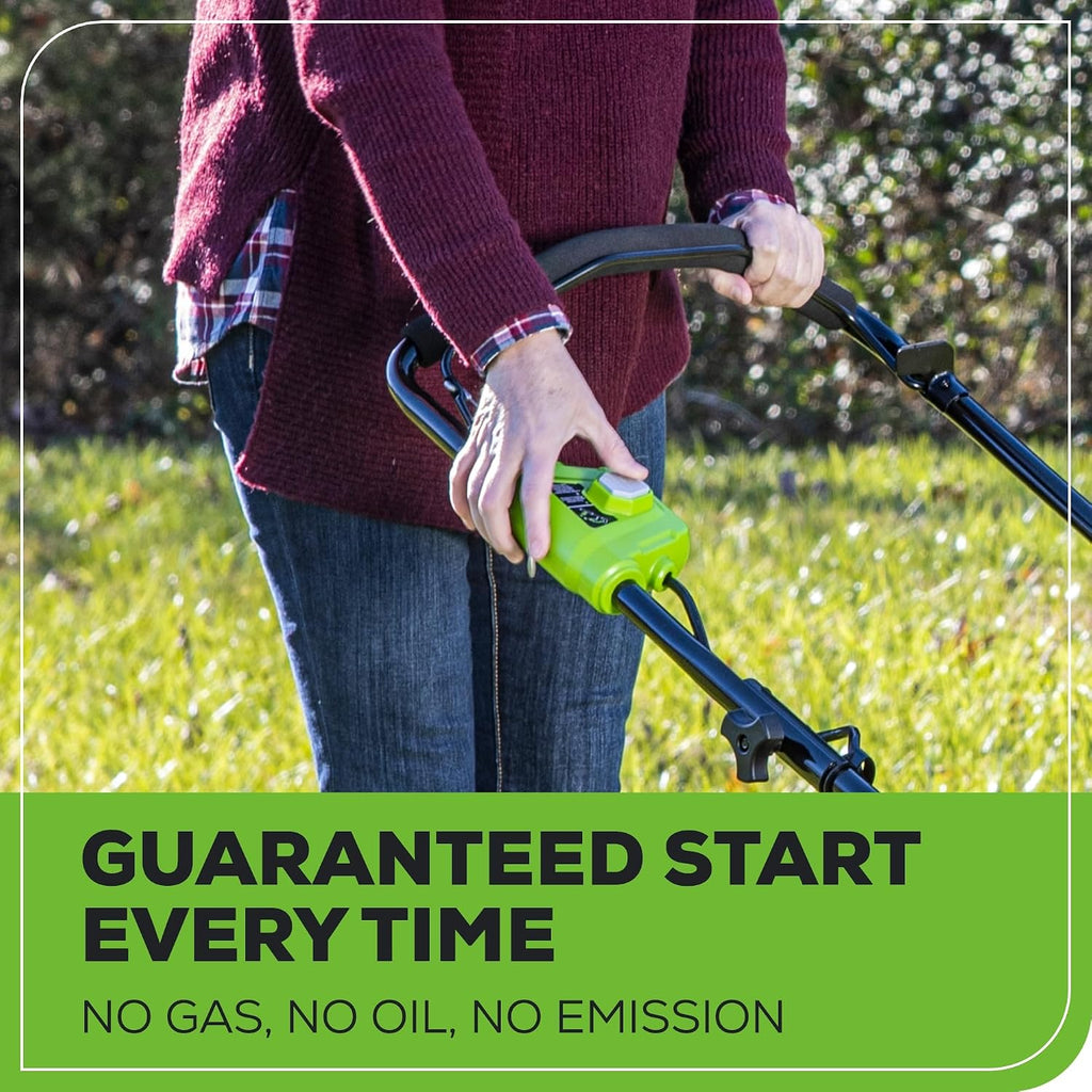 Greenworks 40V 21' Push Mower, 5.0Ah USB Battery
