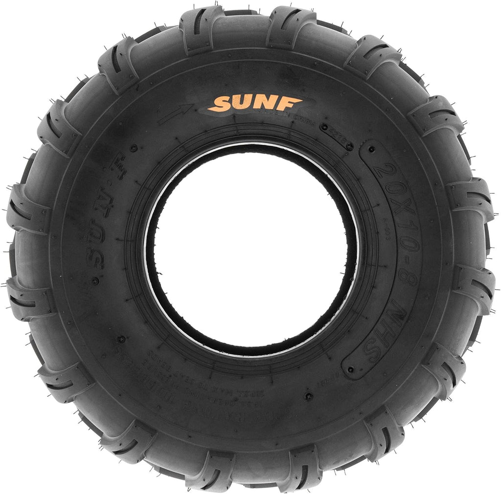 SunF Set of 2 ATV Tires 19x9.5-8 Lawn Mower Off-Road Tires 6 ply-A003
