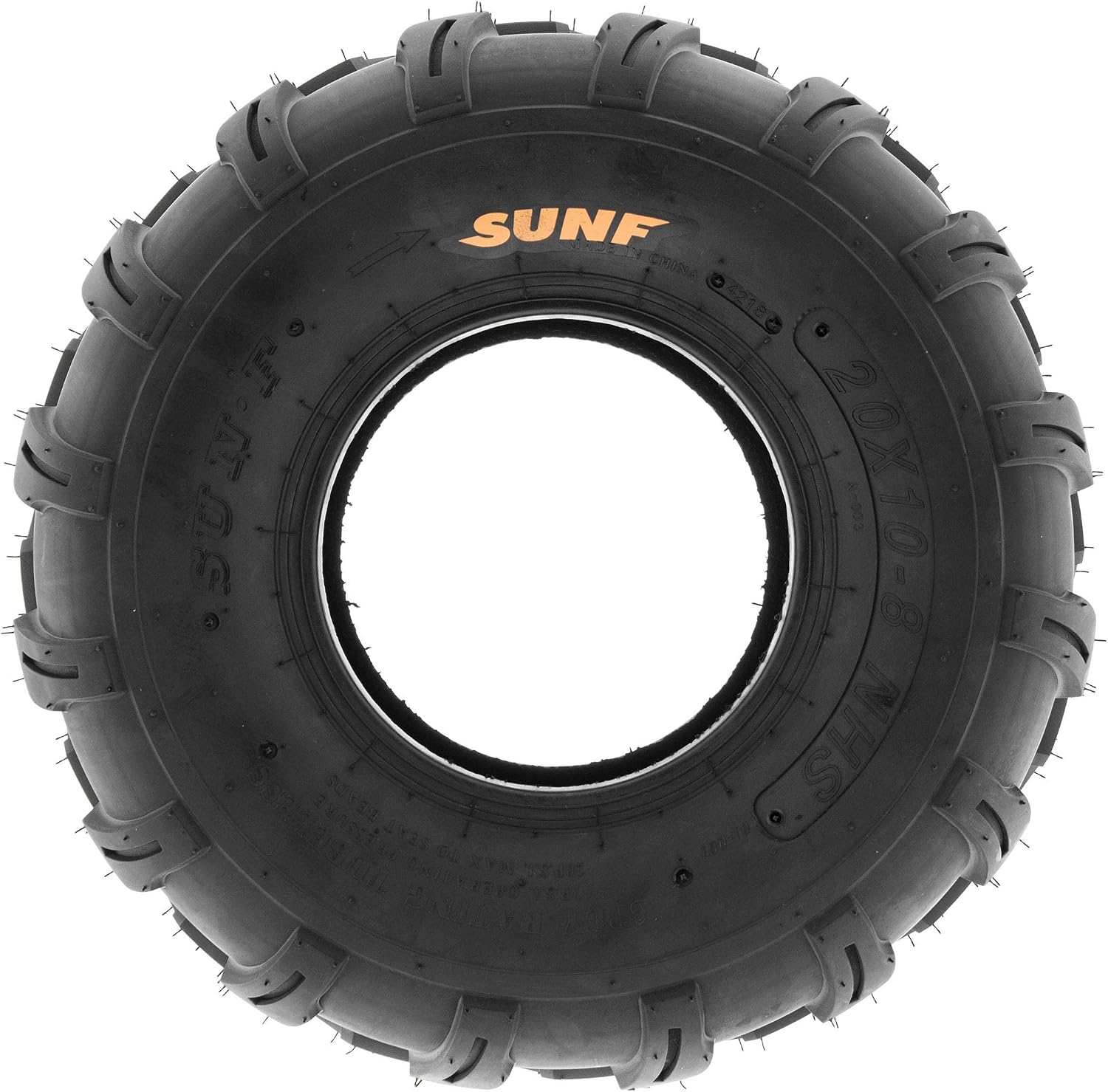 SunF Set of 2 ATV Tires 19x9.5-8 Lawn Mower Off-Road Tires 6 ply-A003