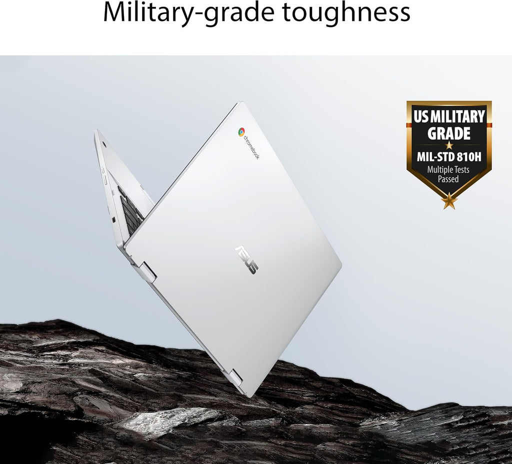 ASUS Chromebook Flip CX1 Convertible Laptop, 14' FHD NanoEdge 360-degree Touchscreen, 128GB eMMC Storage, 8GB RAM, ChromeOS, Transparent Silver, CX1400FKA-AS88F