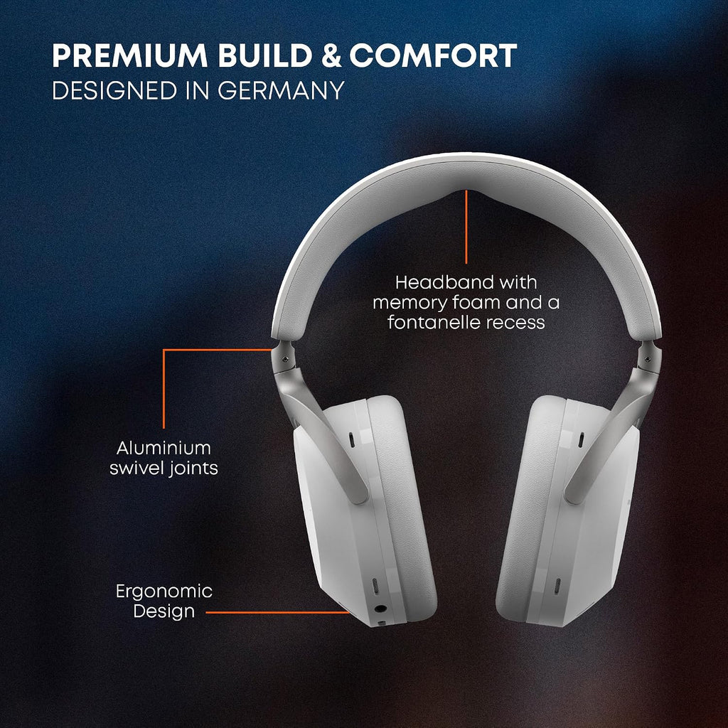 beyerdynamic AVENTHO 300 Wireless Bluetooth Headphones, Over Ear, Active Noise Cancelling, USB-C Charging, 50 Hours Playtime, Ultra Comfortable, Dolby Atmos and Head Tracking, Black