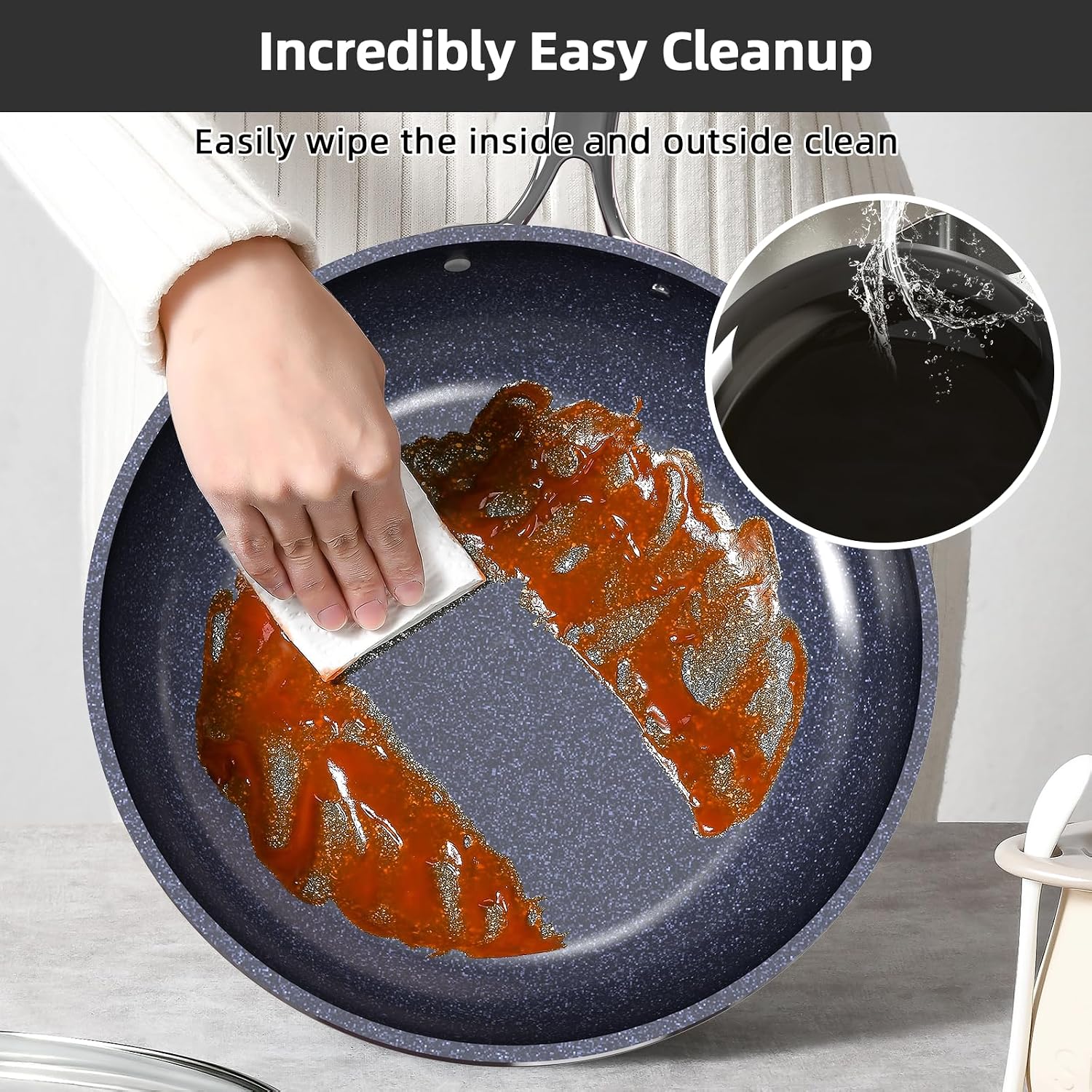 Nuwave Lux 13pc Forged Lightweight Cookware Set PFAS Free, Healthy G10 Duralon Ceramic Coating, Ultra Non-Stick, Stay-Cool Handles, Works on All Cooktops & Induction Ready