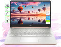 HP AI-Powered Laptop with Microsoft Office and 1TB Cloud Storage Included for 1-Year| 14' HD PC| 16GB RAM| 128GB SSD & 512GB Card & 128GB Portable SSD| Intel 4-Core CPU| Wecam| Windows 11| LE Bundle