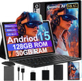 2026 Android 15 Tablet with Keyboard | Gemini AI, 30GB+128GB Octa-Core Electronics Tablets w/ 10 Inch IPS HD Display, 8000mAh, 5G WiFi, 1TB Expand, Mouse+Case, BT 5.0, Widevine L1, Metal Body -Black
