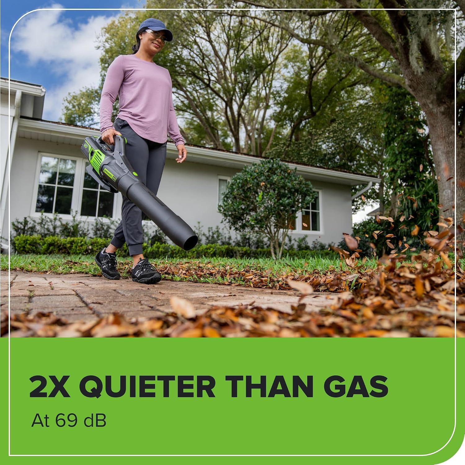 Greenworks 60V 17' Brushless (Push) Mower + 60V (610 CFM) Brushless Blower, 4.0Ah Battery and 3A Charger