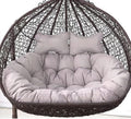 2 Seater Egg Chair Swing Cushion Outdoor,Double Egg Chair Cushion Replacement,Waterproof Detachable Hanging Basket Chair Cushions,for Garden Balcony(P)