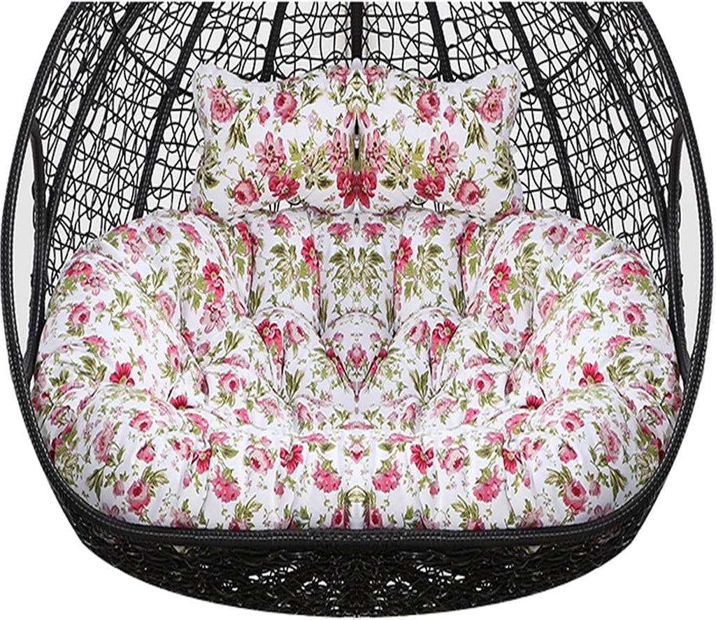 ZTGL 2 Persons Hammock Swing Chair Cushion, Double Egg Chair Pads Luxury Outdoor Patio Wicker Loveseat Hanging Swing Egg Chairs for Patio Backyard Balcony,M,1 pc 110x150cm