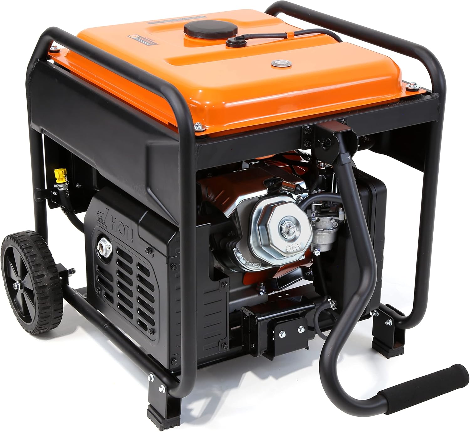 WEN 6250-Watt RV and Transfer-Switch-Ready 120V/240V Open Frame Inverter Generator with CO Watchdog and Wheel Kit (GN625iX)
