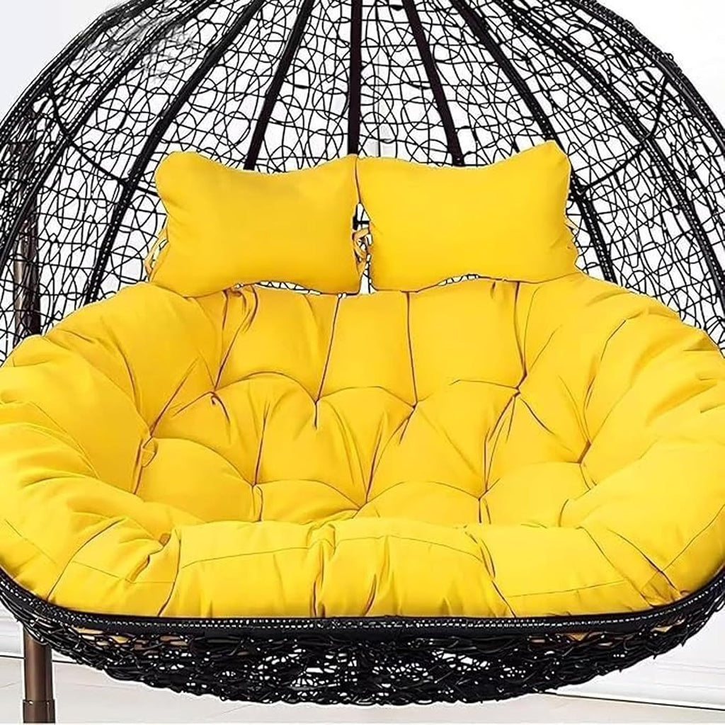 Egg Chair Swing Cushion, 2 Person Hanging Egg Chair Cushion Replacement, Double Hanging Basket Chair Cushion, Hanging Hammock Chair Cushion(B,170 * 120cm/67 * 47in)
