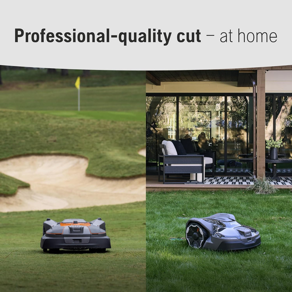 Husqvarna Automower 440iQ Robotic Mower, 2 Acre Mowing Capacity, Wire Free Robot Lawn Mower with Charging Station, RS1 EPOS Reference Station and Replacement Blades