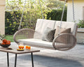 YITAHOME Hanging Porch Swing Chair Sits 2 People, Beige