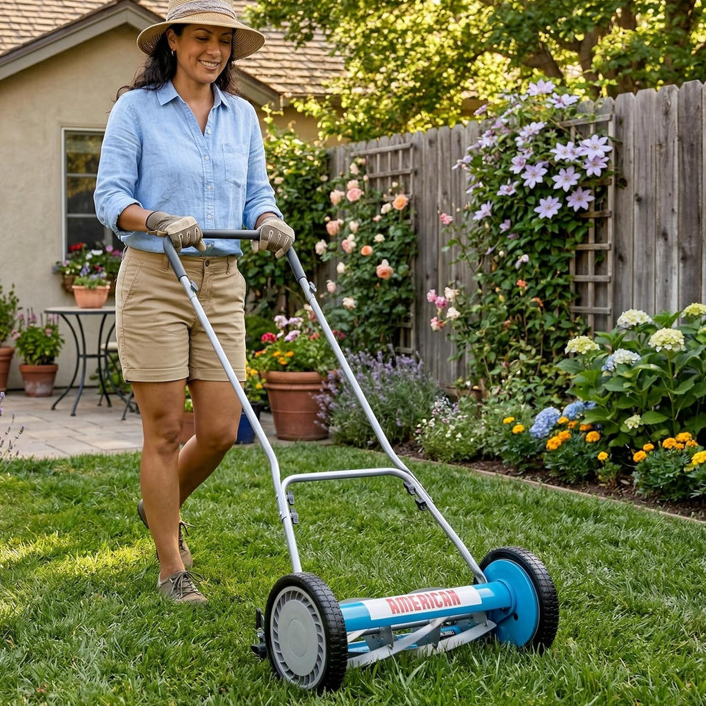 American Lawn Mower Company 2815-18 18-Inch 5-Blade Reel Push Lawn Mower