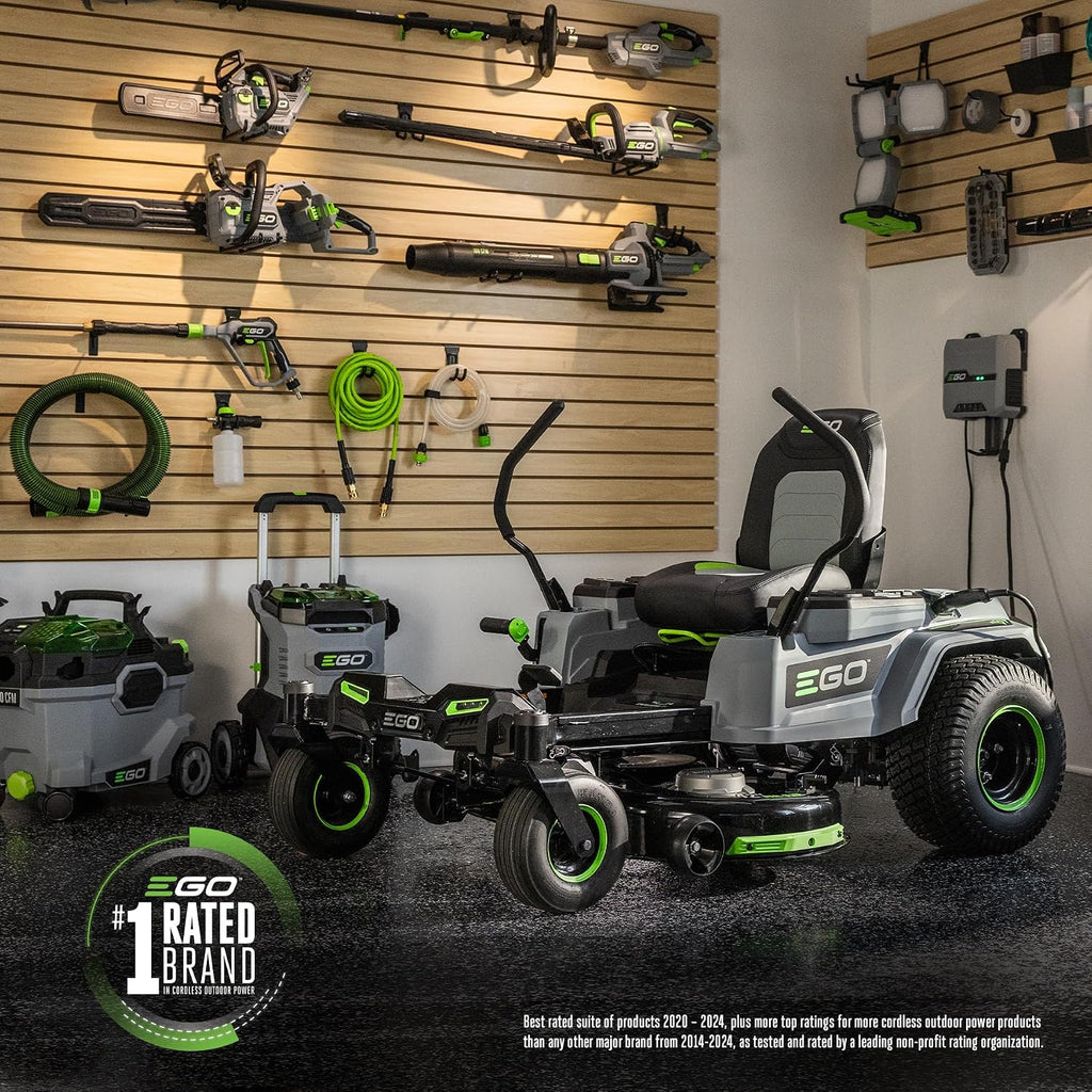 EGO POWER+ Z6 Zero Turn Riding Lawn Mower, 42' Deck, Includes (2) 56V 10.0Ah and (4) 56V 6.0Ah Batteries and 800W Charger - ZT4215S