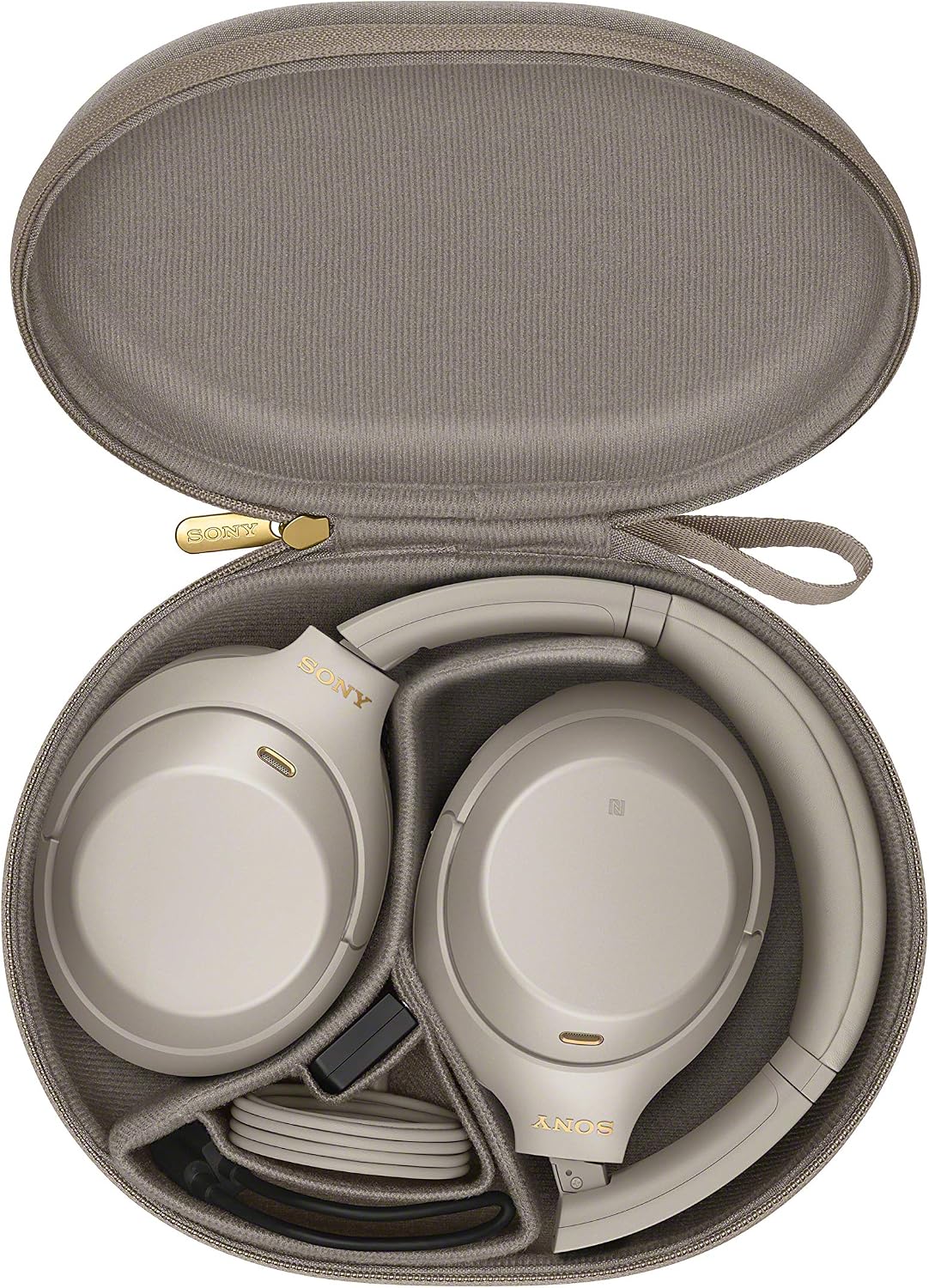 Sony WH-1000XM4 Wireless Industry Leading Noise Canceling Overhead Headphones with Mic for Phone-Call and Alexa Voice Control, Silver (Renewed)