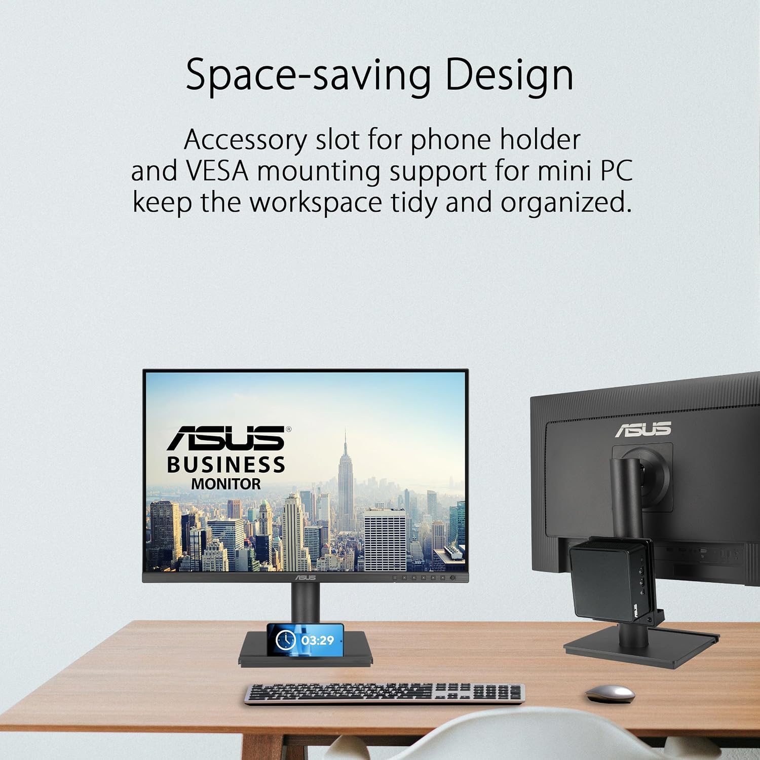 ASUS 24' Business Monitor (BE248QF) - WUXGA (1920x1200), IPS, 100Hz, Frameless, Speakers, Height Adjustable, Ergonomic Design, HDMI, Eye Care, VESA Wall Mountable, 3 yr Warranty