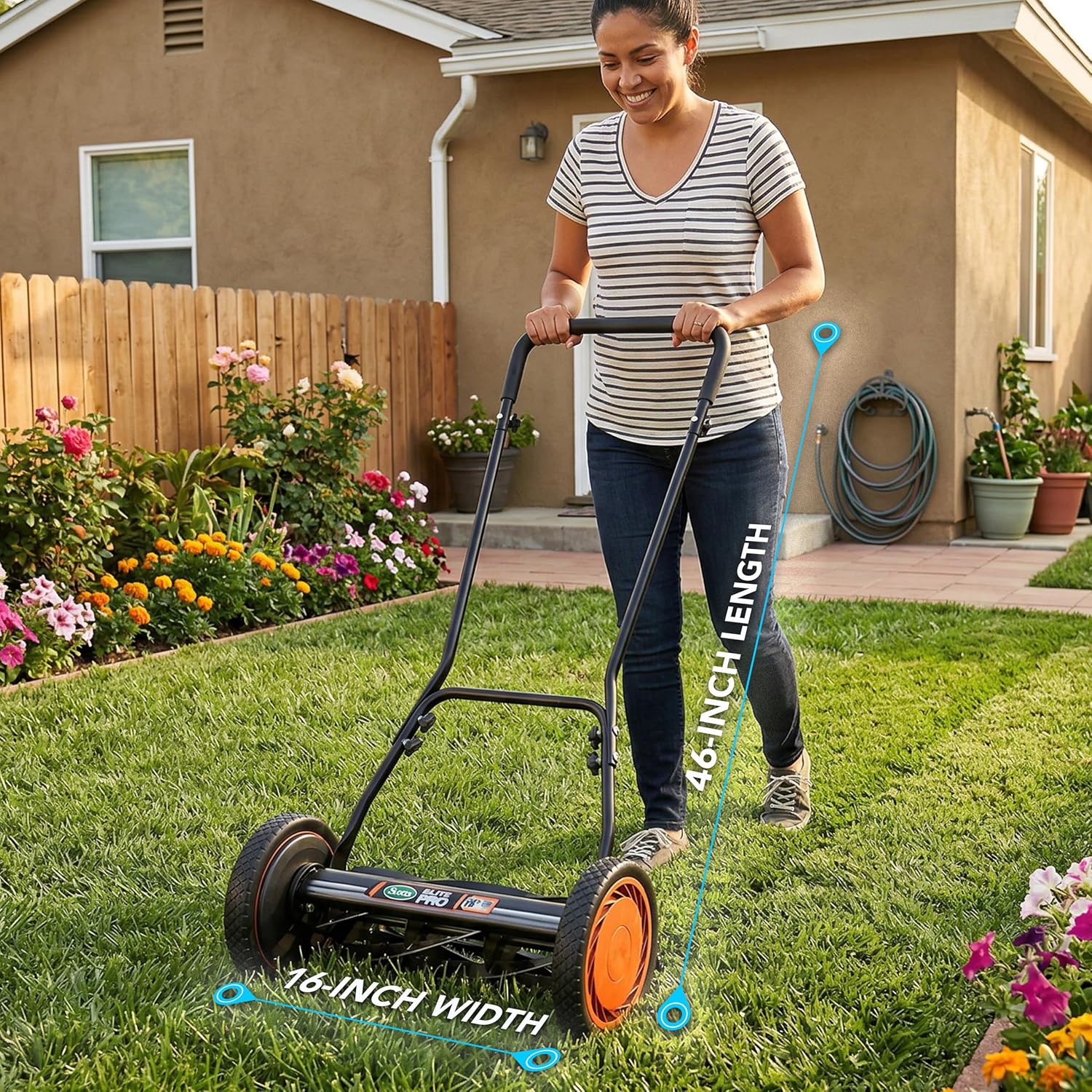 Scotts Outdoor Power Tools 2607-16S 16-Inch 7-Blade Push Reel Lawn Mower