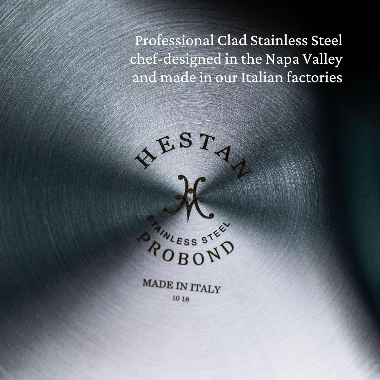 ProBond Forged 3.5-Quart Professional Clad Stainless Steel Sauté Pan with Lid