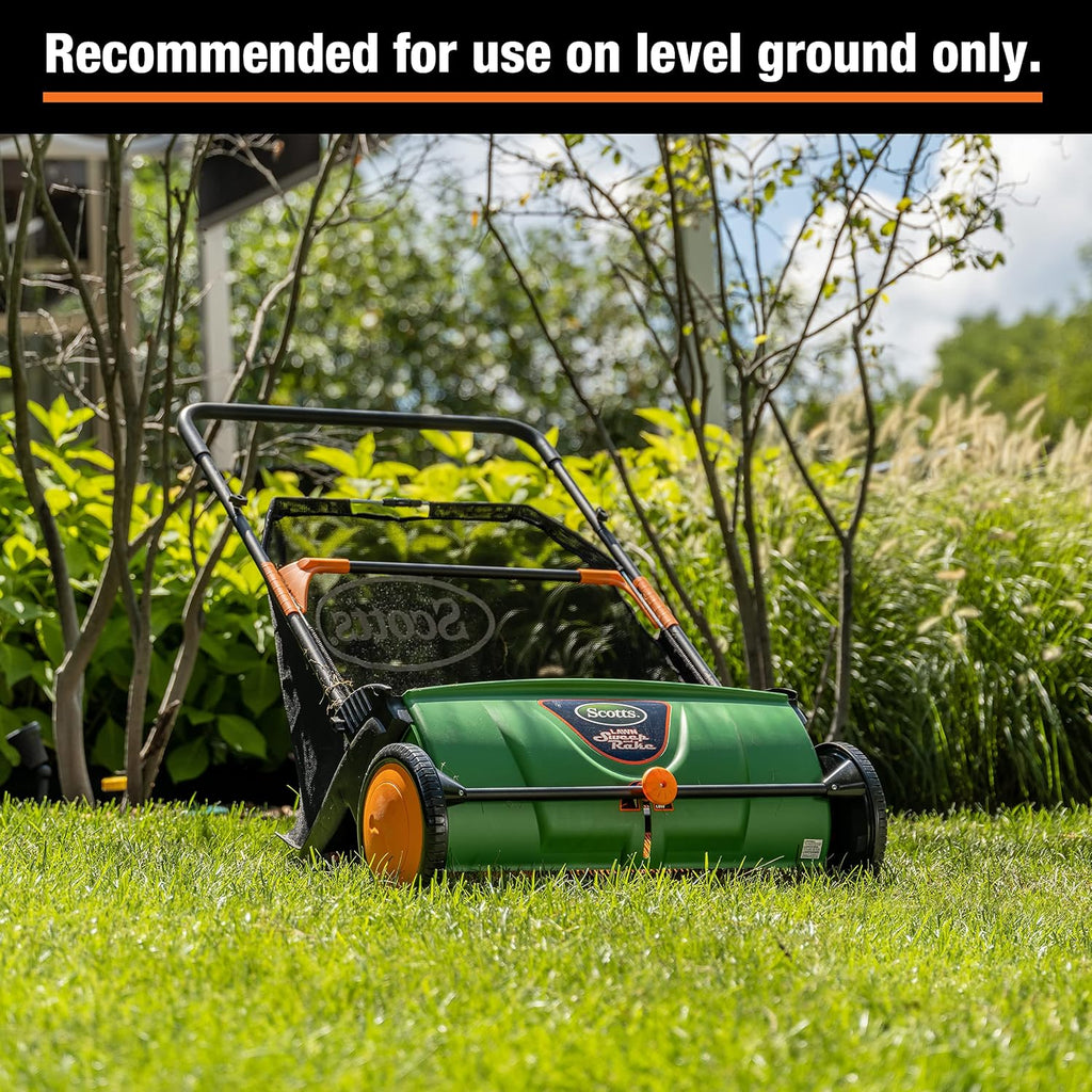 Scotts Outdoor Power Tools LSW70026S 26-Inch Push Lawn Sweeper, Black/Green