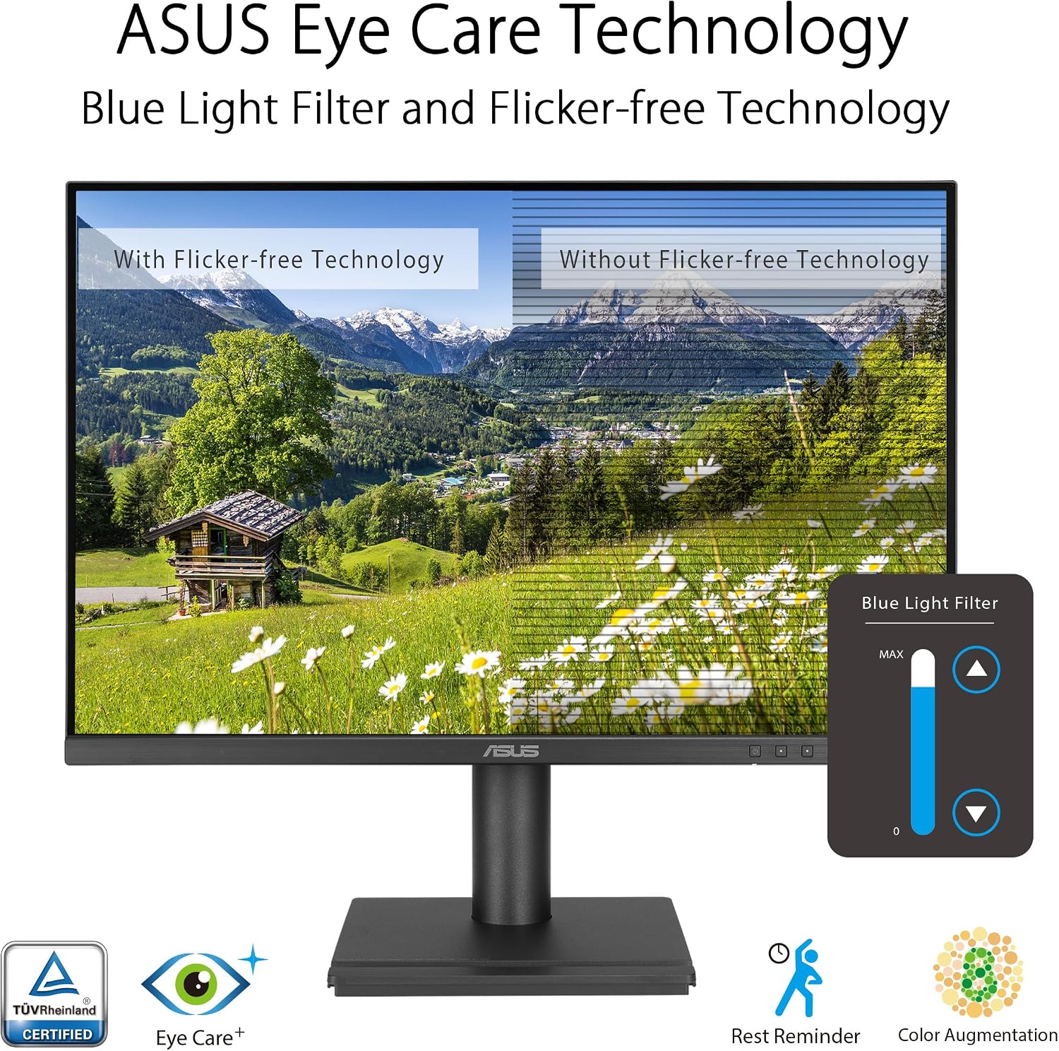 ASUS 24' Business Monitor (BE248QF) - WUXGA (1920x1200), IPS, 100Hz, Frameless, Speakers, Height Adjustable, Ergonomic Design, HDMI, Eye Care, VESA Wall Mountable, 3 yr Warranty