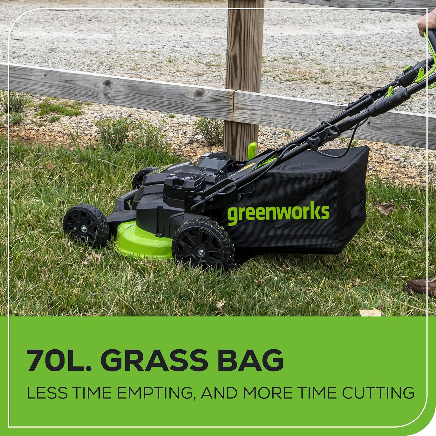 Greenworks 82V 25' Brushless (Self-Propelled) Cordless Lawn Mower, (2) 4.0Ah Batteries and Dual Port Rapid Charger (Great for Landscapers and Professionals)