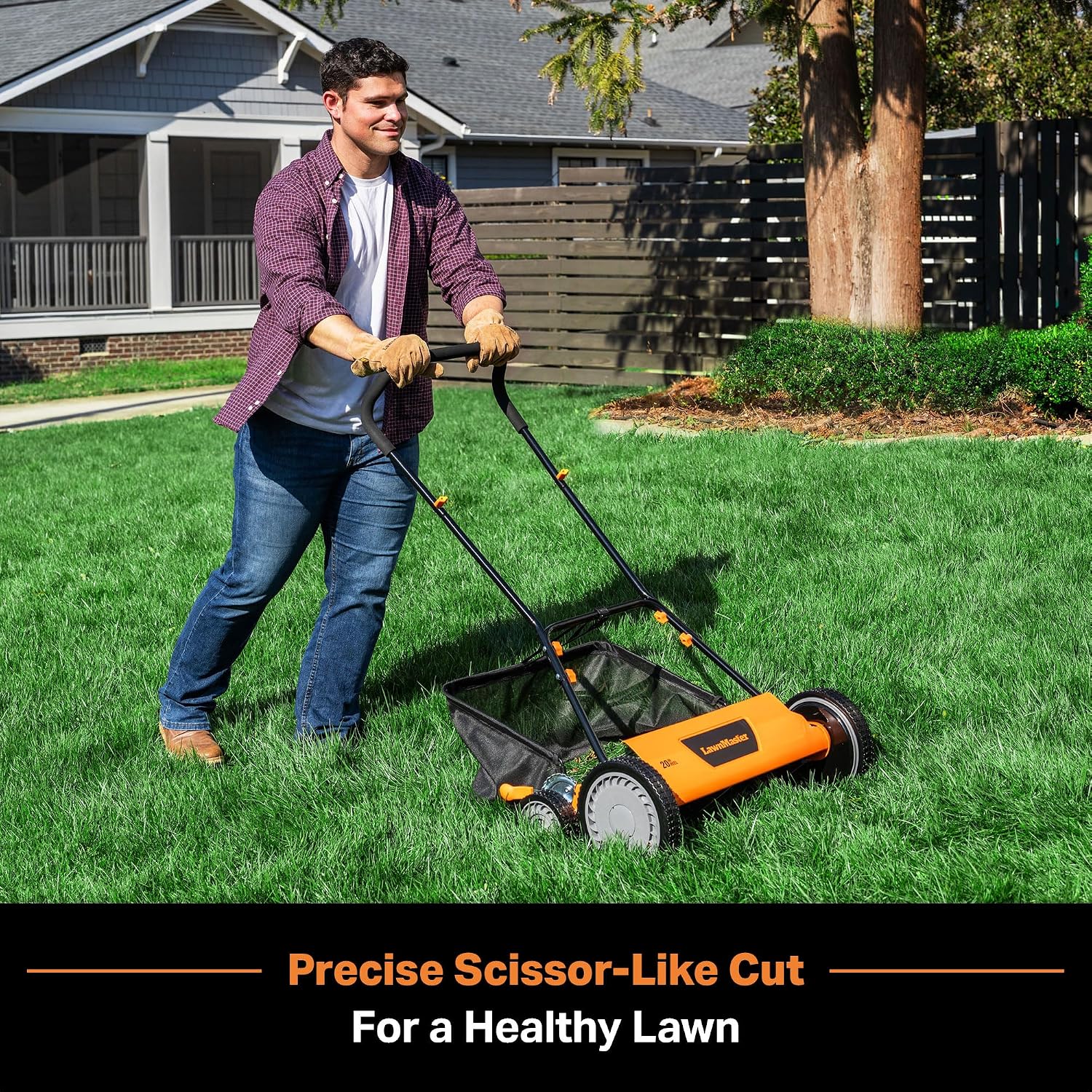 LawnMaster 20' 5-Blade Push Reel Lawn Mower – LMRM2001