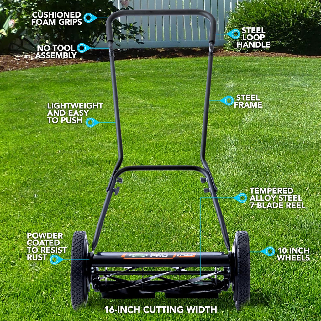 Scotts Outdoor Power Tools 2607-16S 16-Inch 7-Blade Push Reel Lawn Mower