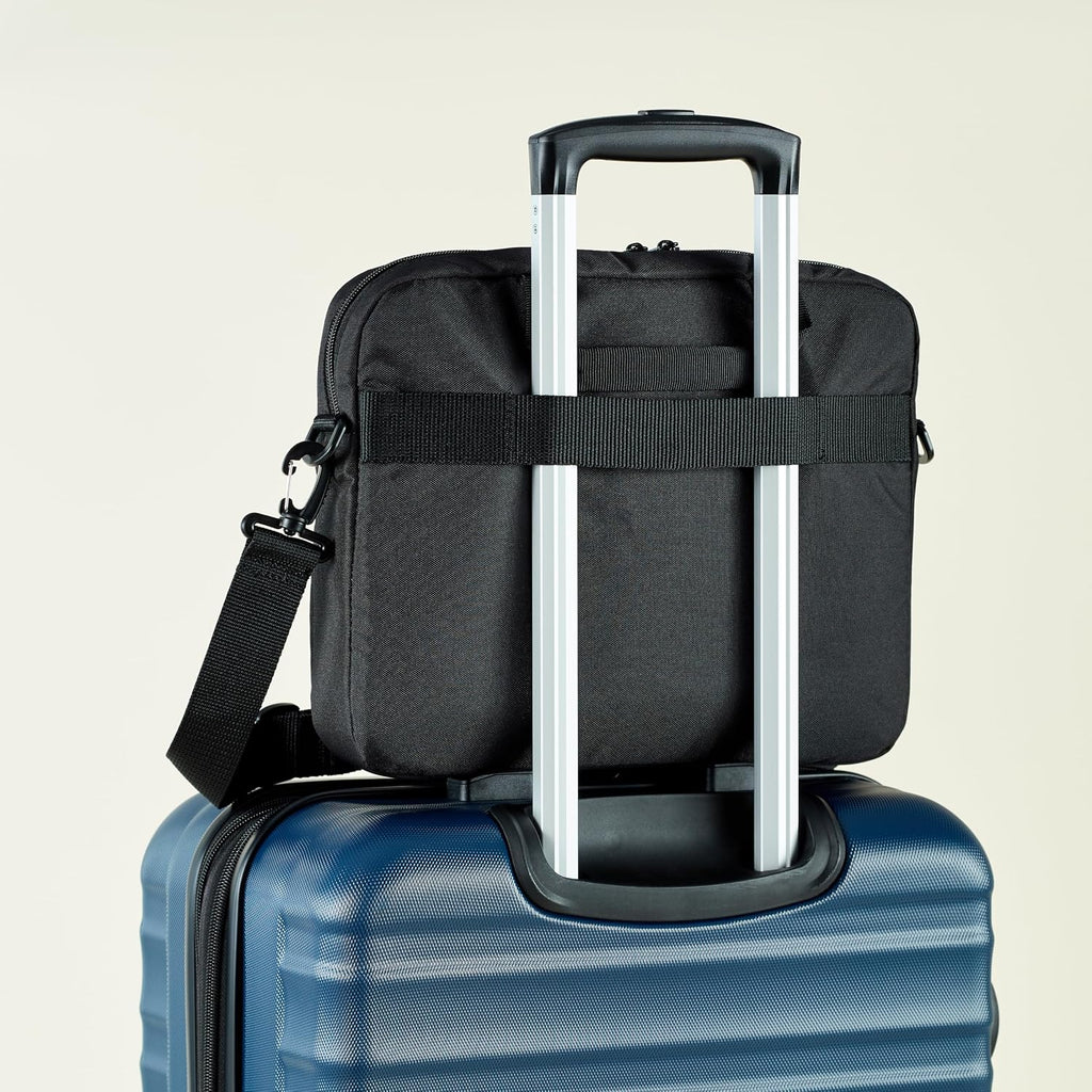 Amazon Basics Laptop Carrying Case, Black | 14 inch, Shoulder Strap, 24-pack