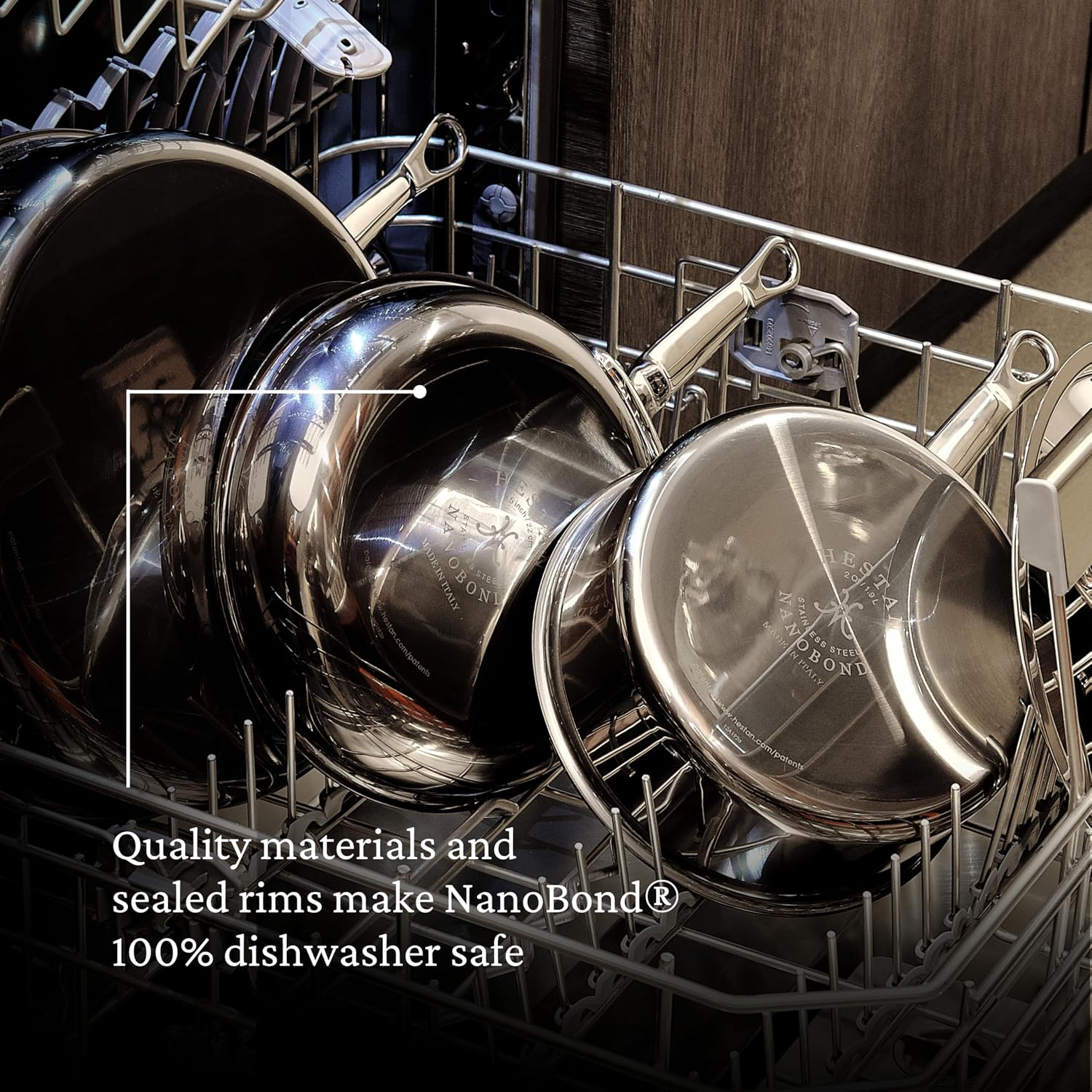 Hestan - NanoBond Collection - Stainless Steel Titanium Sauteuse, Induction Cooktop Compatible, 3.5 Quart