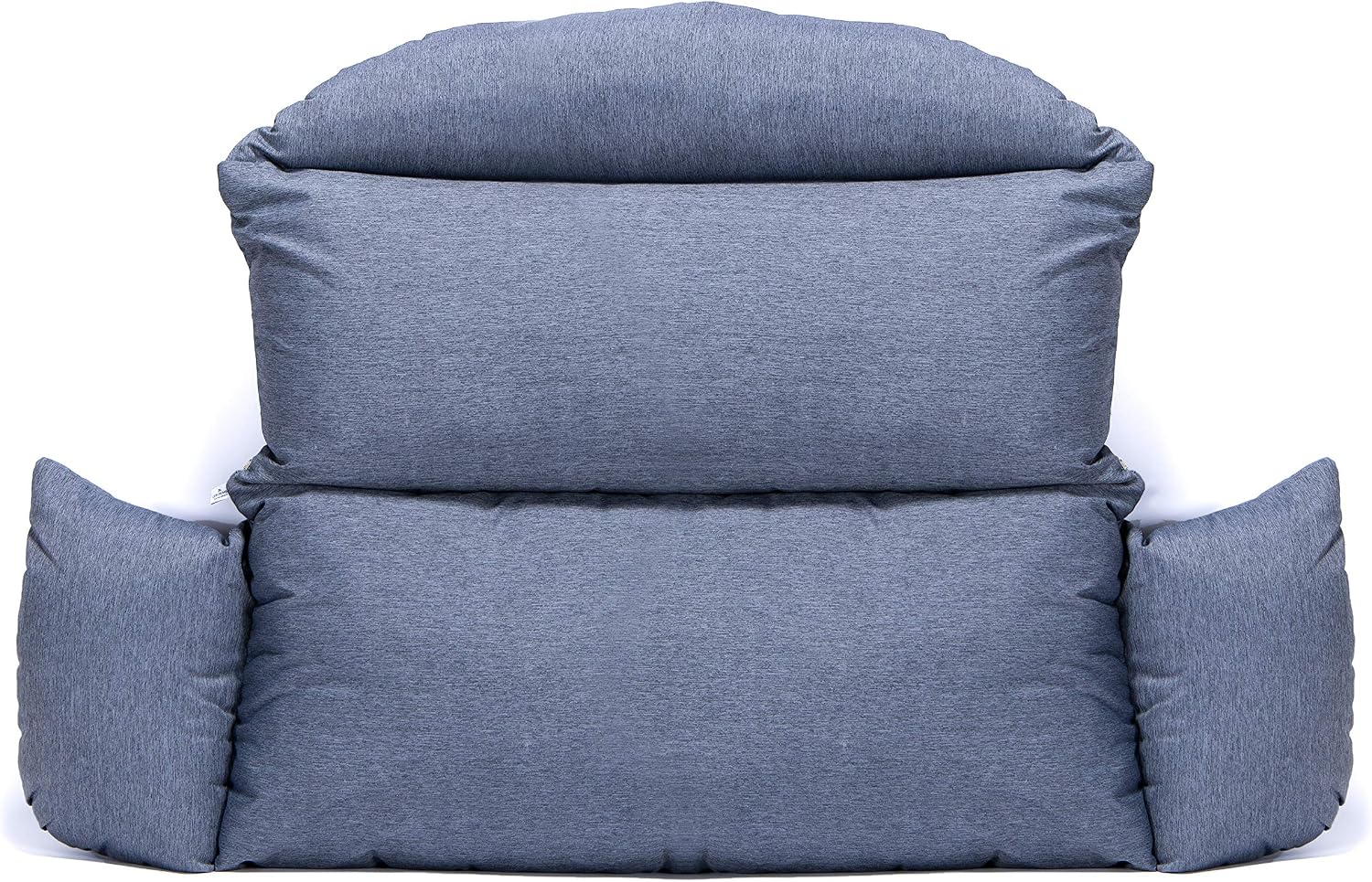 LeisureMod 2-Person Hanging Egg Chair Cushion, Quick-Drying Fabric with Soft Cotton Filling, Weather-Resistant Outdoor Seat Cushion, Machine Washable, Charcoal
