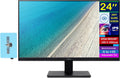 acer 24' FHD IPS Monitor with 4 ms Response Time, Anti-Glare, Adaptive Sync, Integrated Speakers, VESA Mount (100x100mm) & Dockztorm Hub, VGA, HDMI, Black Color