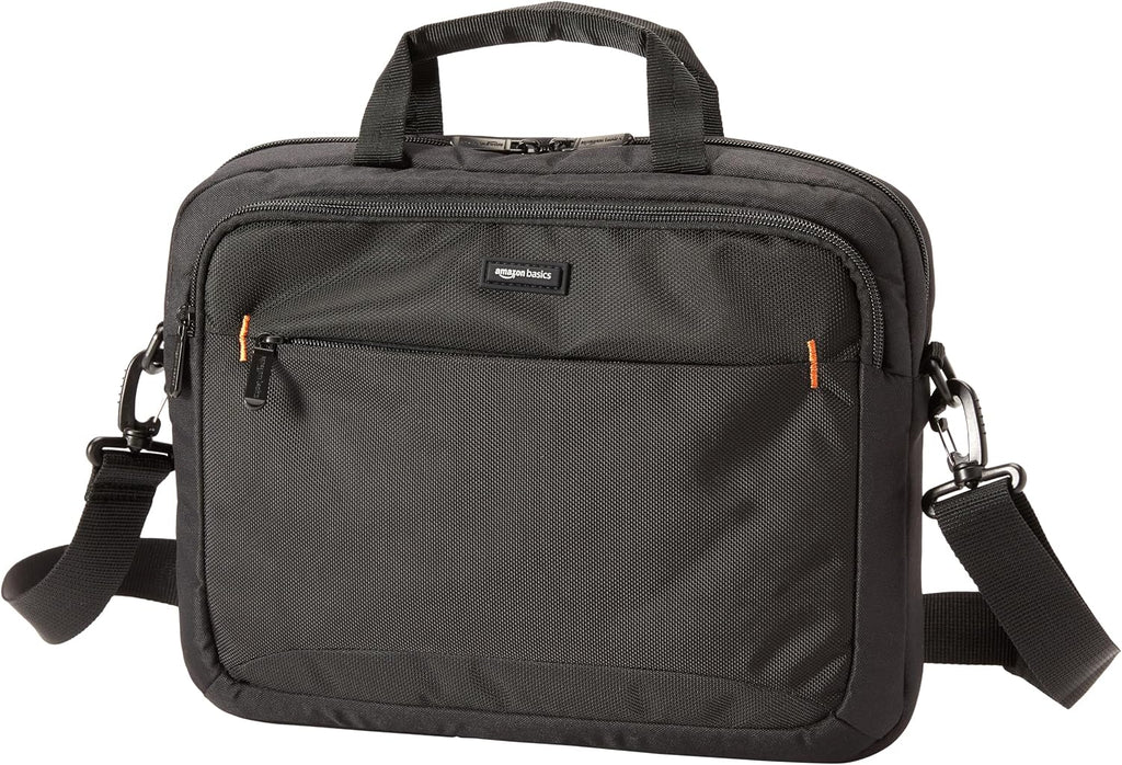 Amazon Basics Laptop Carrying Case, Black | 14 inch, Shoulder Strap, 24-pack