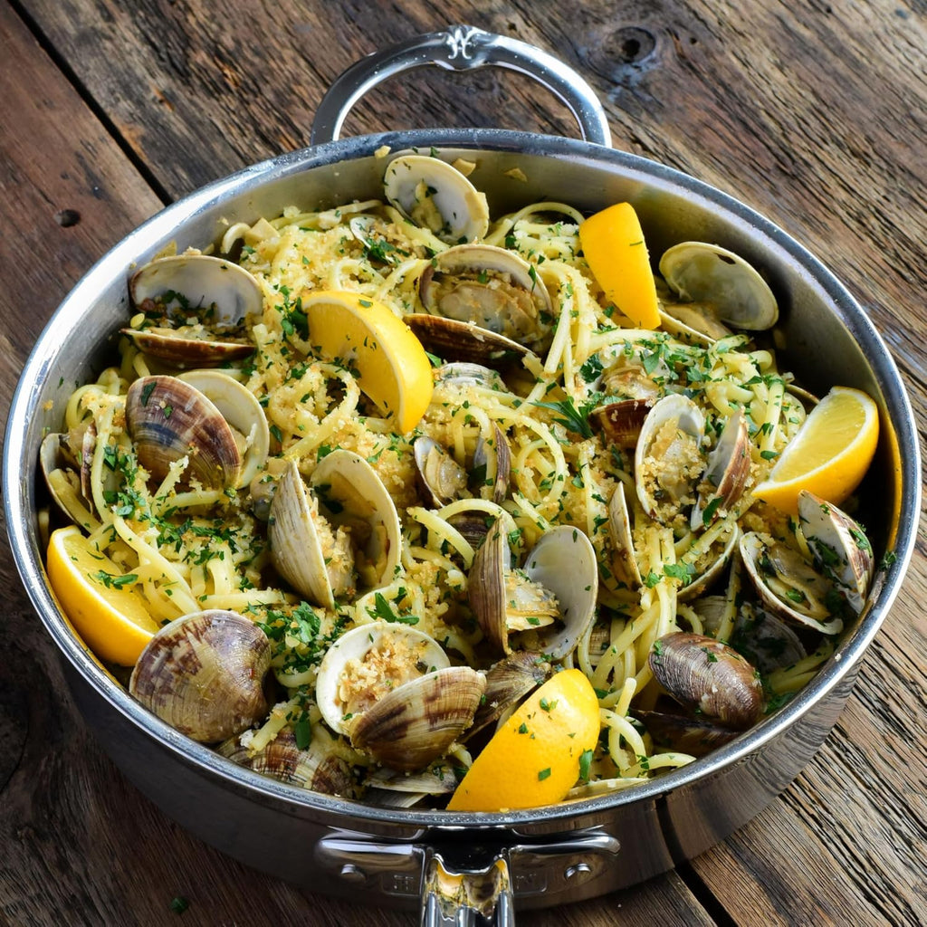 ProBond Forged 3.5-Quart Professional Clad Stainless Steel Sauté Pan with Lid