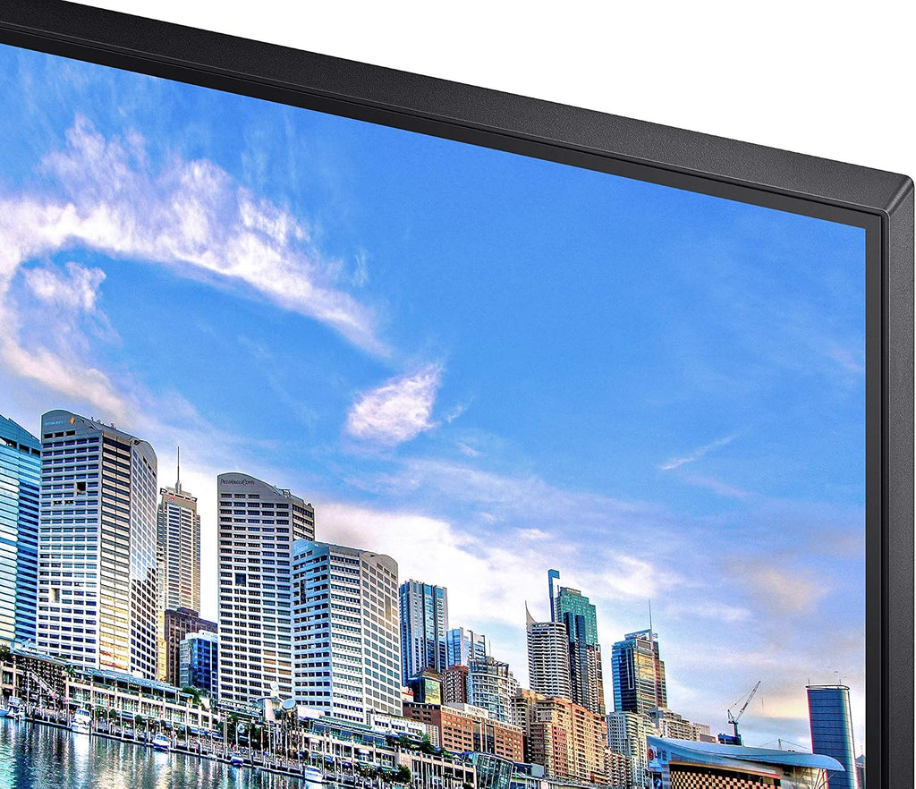 SAMSUNG FT45 Series 24-Inch FHD 1080p Computer Monitor, 75Hz, IPS Panel, HDMI, DisplayPort, USB Hub, Built-in Speakers, Height Adjustable Stand, 3 Yr WRNTY (LF24T450FZNXGO),Black
