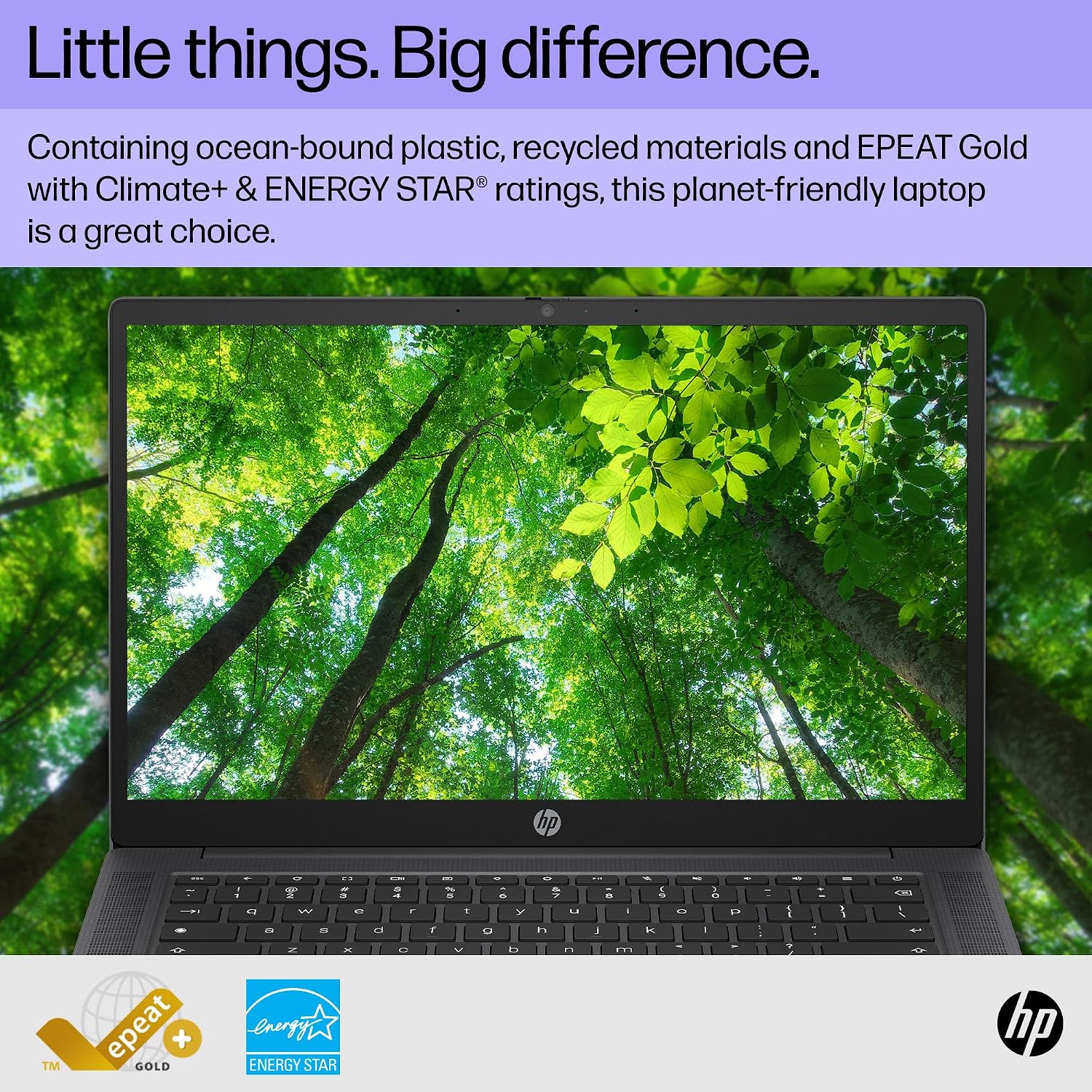 HP Chromebook 14 inch Laptop, HD Display, Intel N100, 4 GB RAM, 64 GB eMMC, Intel UHD Graphics, Chrome OS 14a-nf0000nr (2024) (Renewed)