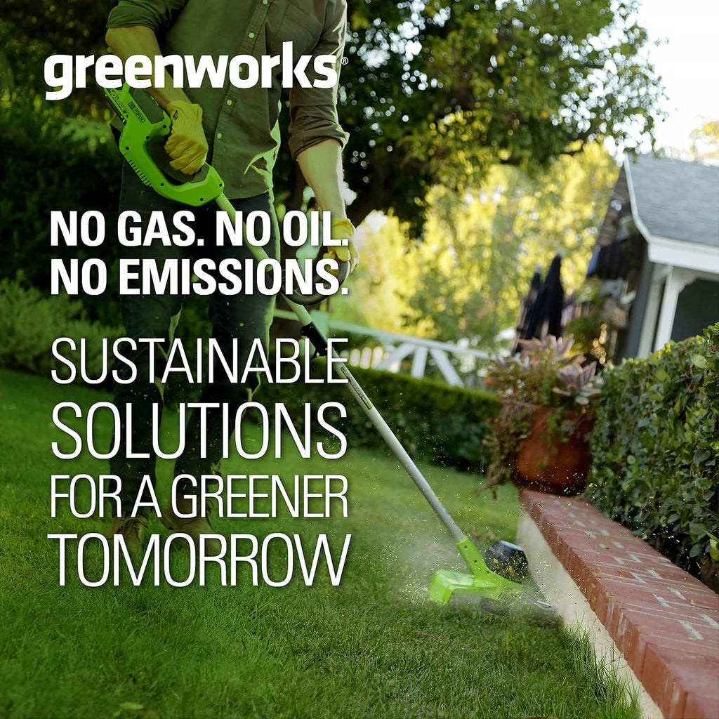 Greenworks 40V 12' Cordless String Trimmer, 0.065' Dual Line with Auto Feed, Variable Speed, Lightweight Weed Eater, 3-Year Warranty