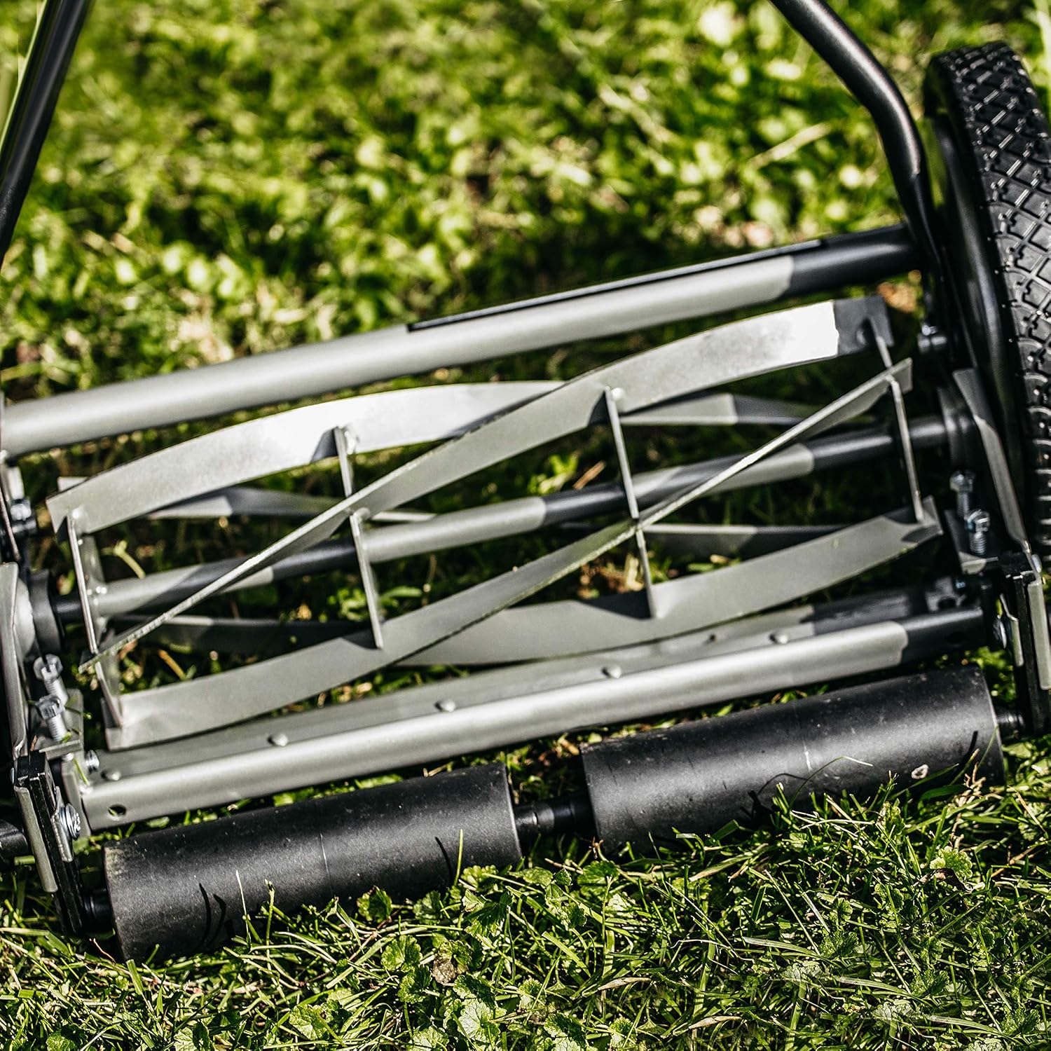 American Lawn Mower Company 1415-16 16-Inch 5-Blade Push Reel Lawn Mower, 5-Blade, Gray