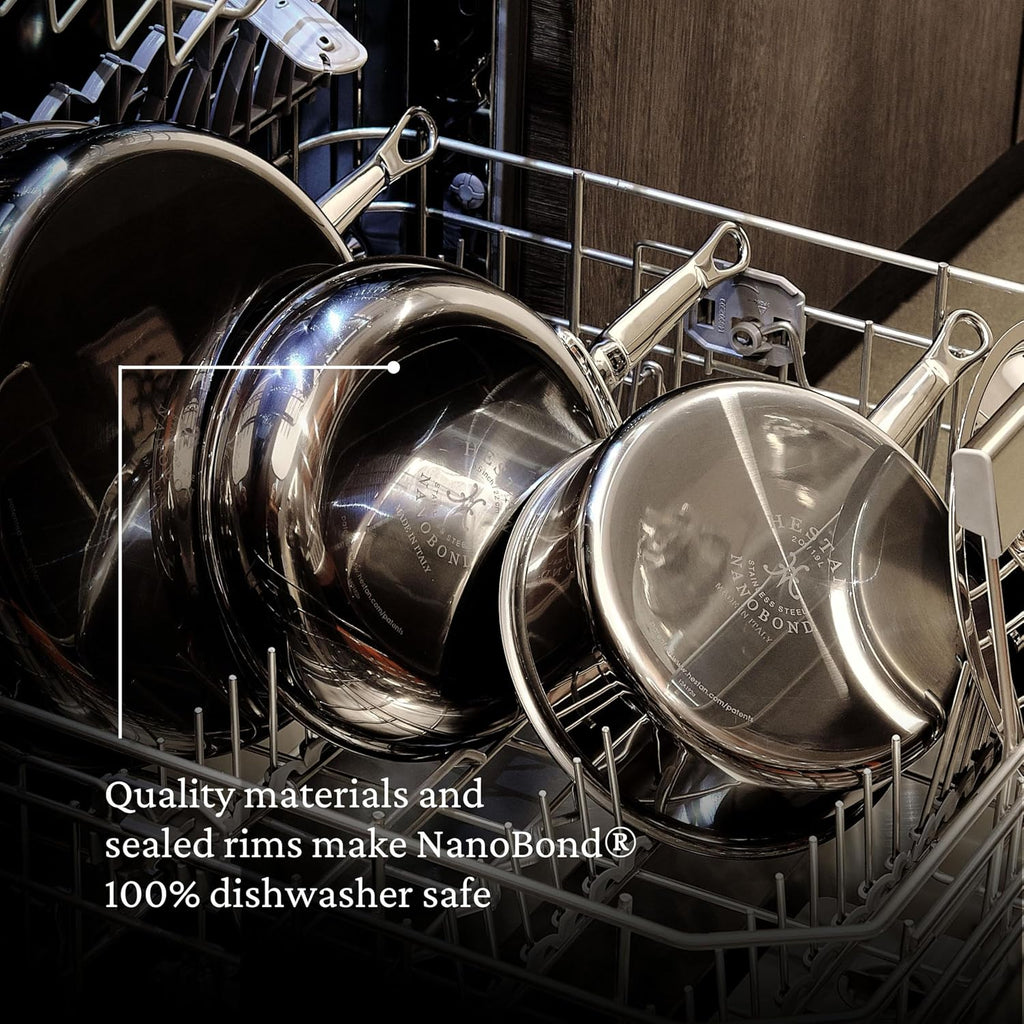 Hestan - NanoBond Collection - Titanium All-In-One Pan, Induction Cooktop Compatible, 5 Quart