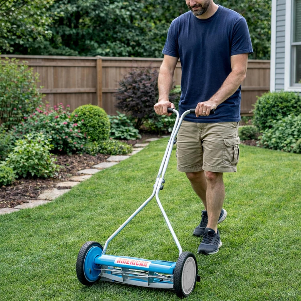 American Lawn Mower Company 2415-16 16-Inch 5-Blade Reel Push Lawn Mower