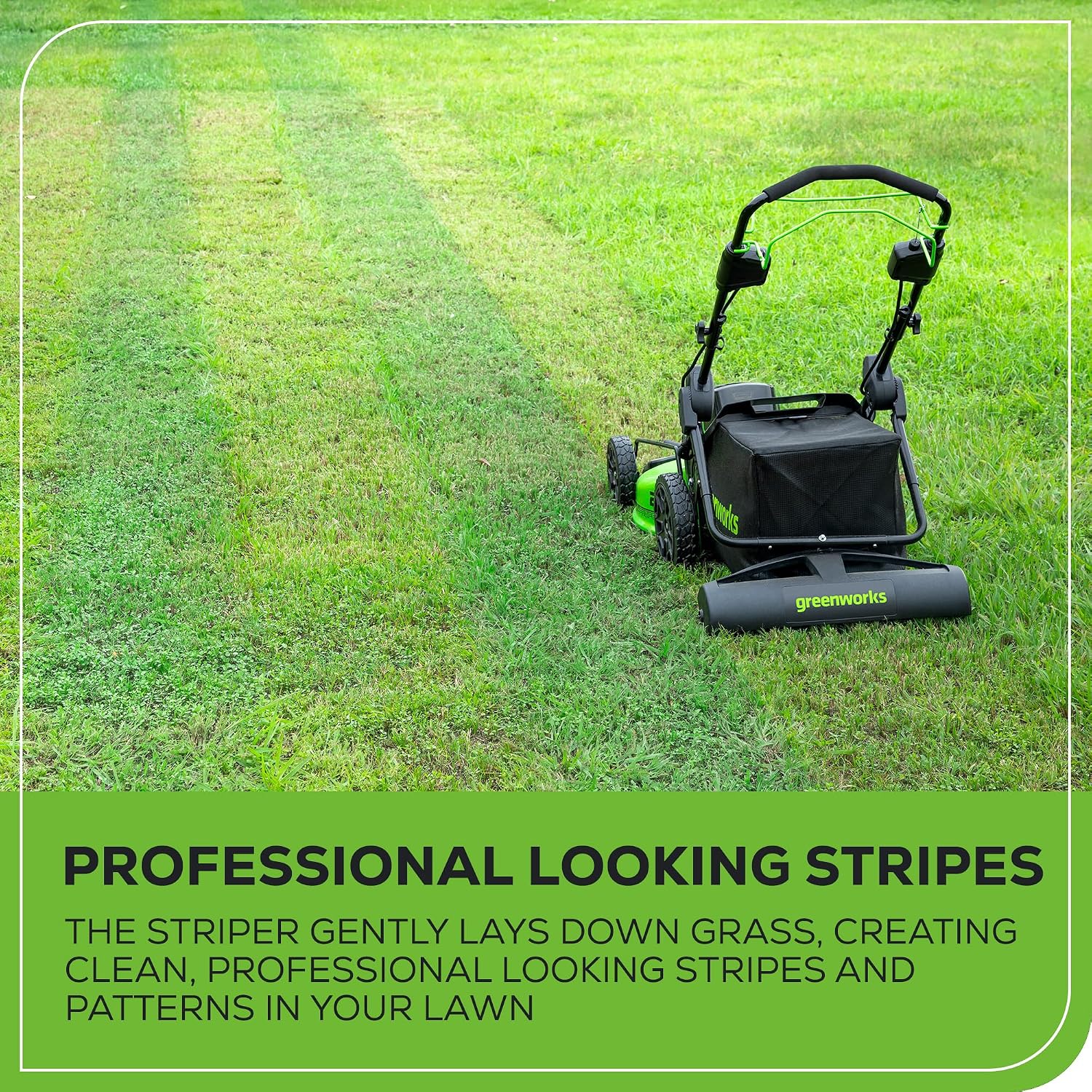 Greenworks Lawn Striping System (Compatible with All Greenworks 16' – 22' Lawn mowers)