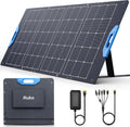Ruko RK200 200W Portable Solar Panel, Foldable Monocrystalline Panel Charger with 23.5% Efficiency, Charging Expansion Box, IP67 Waterproof, Adjustable Kickstand for RVs, Camping, Blackout