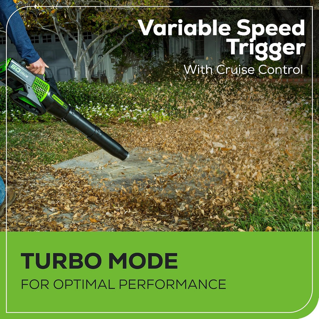 Greenworks 60V Cordless Yard Tool Combo Kit with 4.0Ah Battery & Charger – 13' Dual-Line String Trimmer and 540 CFM Leaf Blower