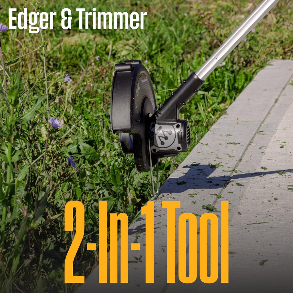 Westinghouse 20V 2-in-1 Cordless String Trimmer and Edger, 12 Inch Cutting Path with 2.0Ah Battery and Charger