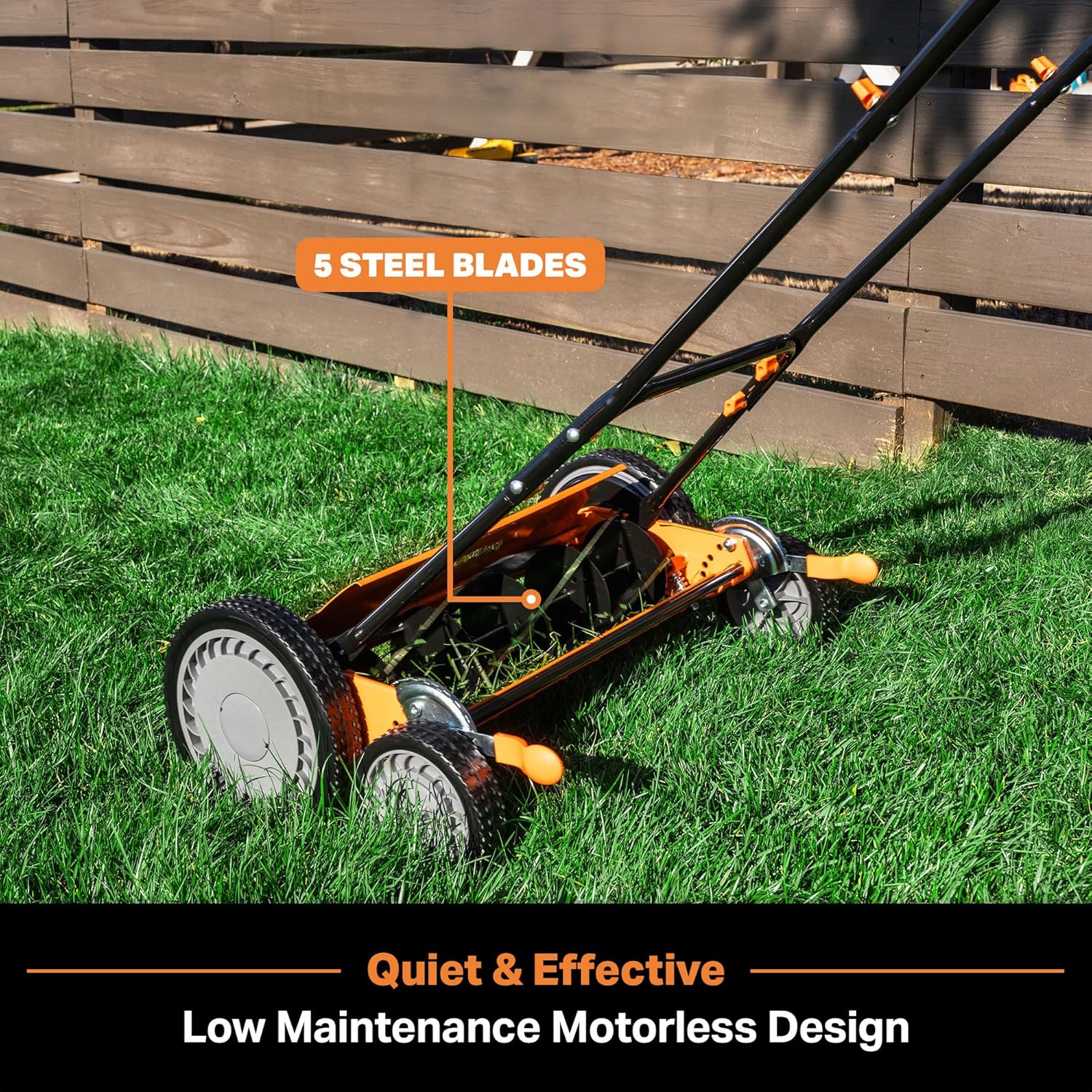 LawnMaster 20' 5-Blade Push Reel Lawn Mower – LMRM2001