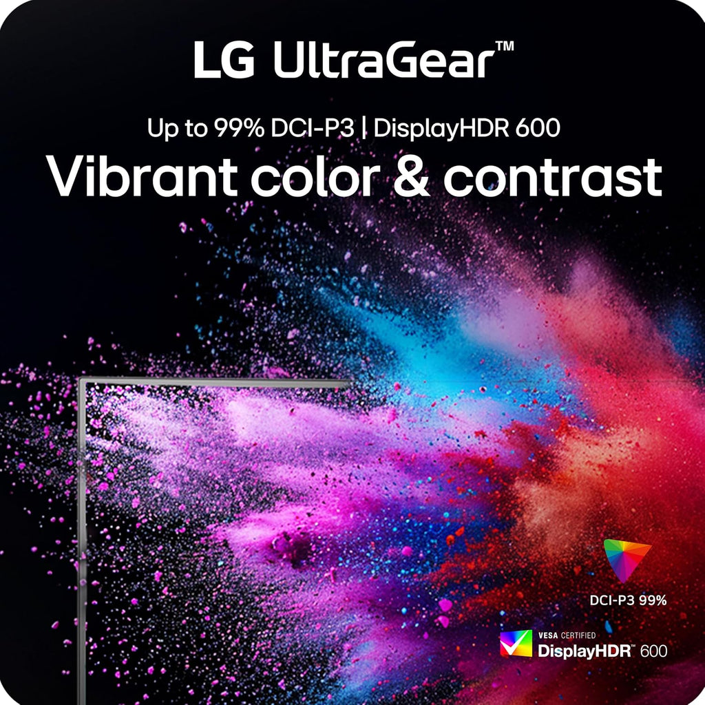 LG 27G850A-B 27-inch Ultragear 4K UHD (3840 x 2160) IPS Gaming Monitor, Dual-Mode 240Hz, 1ms, NVIDIA G-Sync Compatible, AMD FreeSync Premium Pro, VESA DisplayHDR 600, HDMI, DisplayPort 2.1, Black
