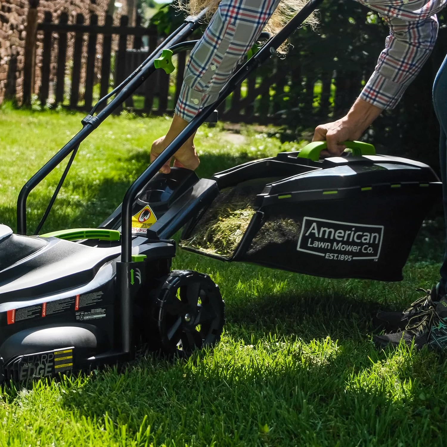 American Lawn Mower Company 50514 14' 11-Amp Corded Electric Lawn Mower, Black