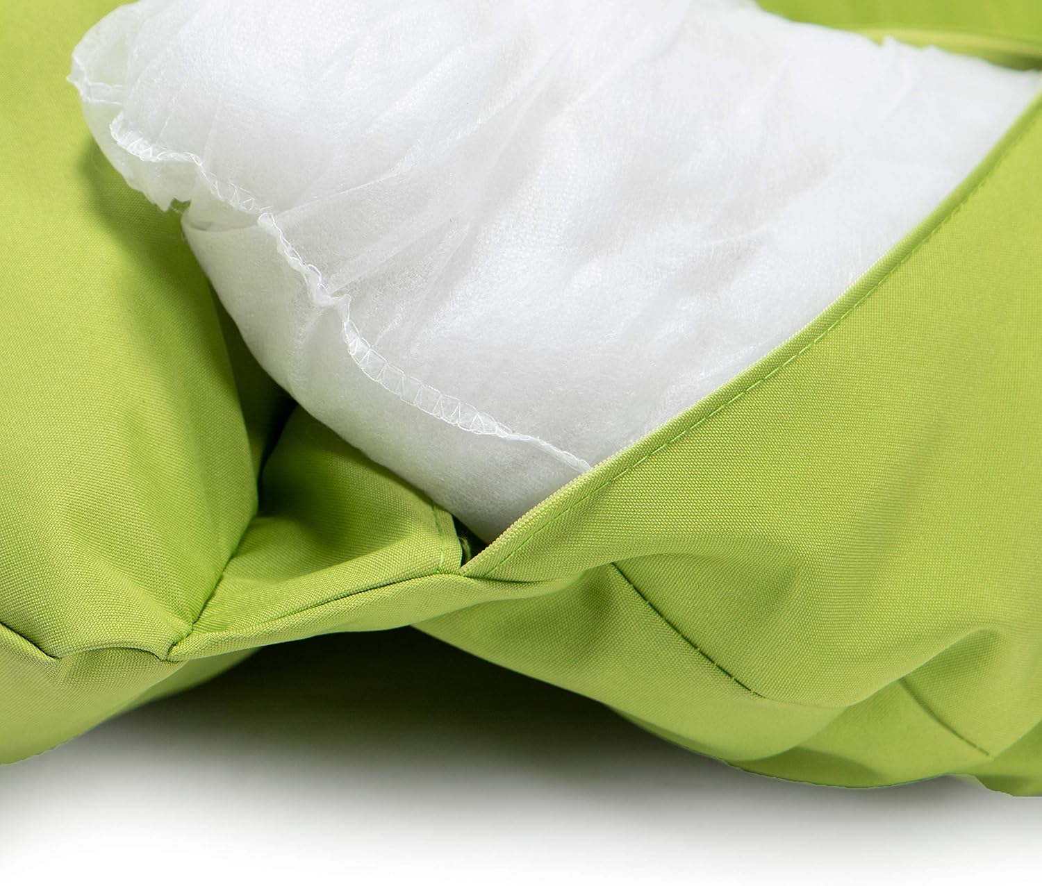 LeisureMod 2 Person Hanging Swing Chair Cushion - Light Green, Breathable Cotton, Weather-Resistant, Machine Washable, Zipper Cover