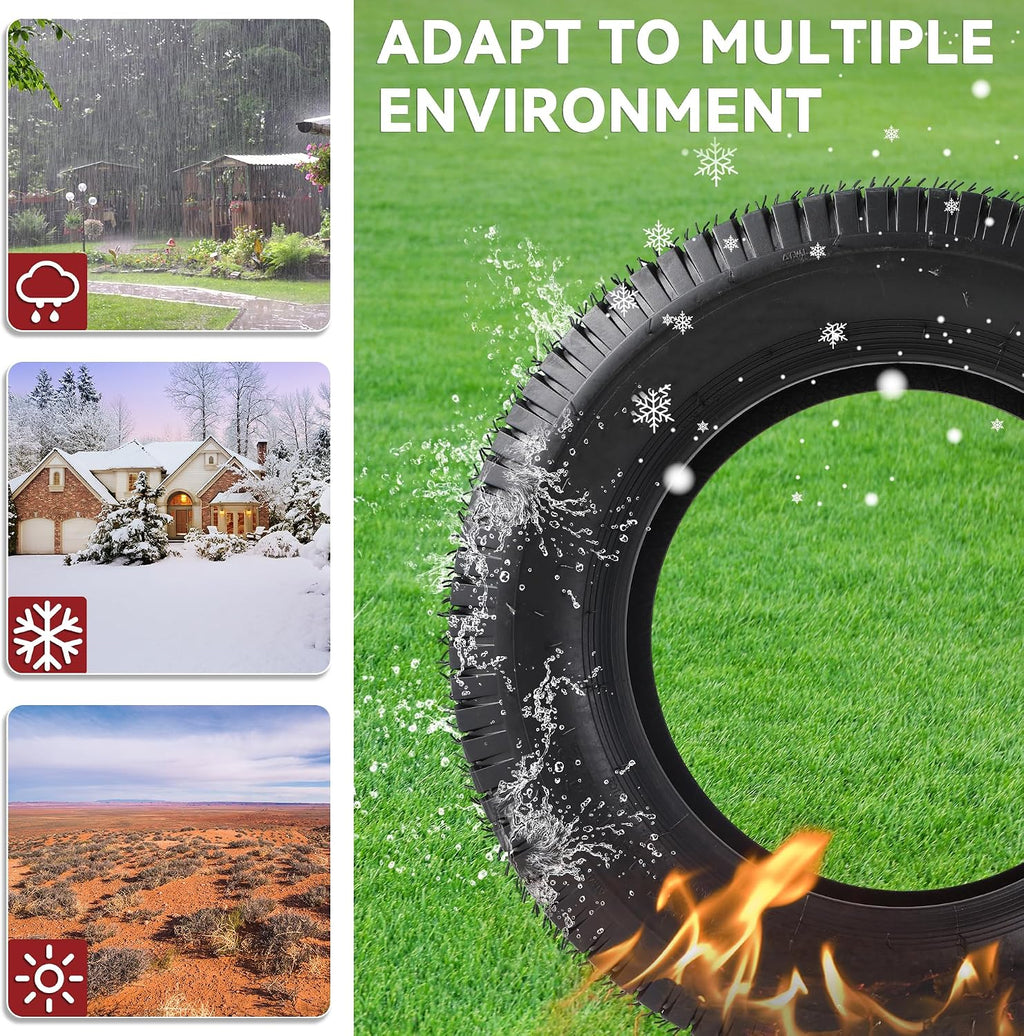 YITAMOTOR 22x9.50-12 Lawn Mower Tires (Set of 2), 4 Ply Tubeless Tractor Turf Tire, 22x9.50x12 Lawnmower Tires Fits Most Lawn & Garden Vehicle, 1340LBS Capacity