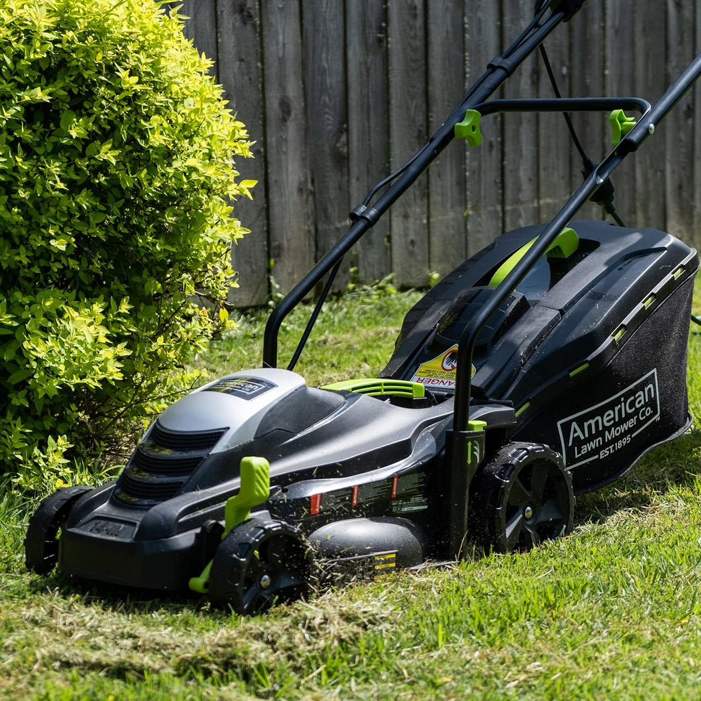 American Lawn Mower Company 50514 14' 11-Amp Corded Electric Lawn Mower, Black